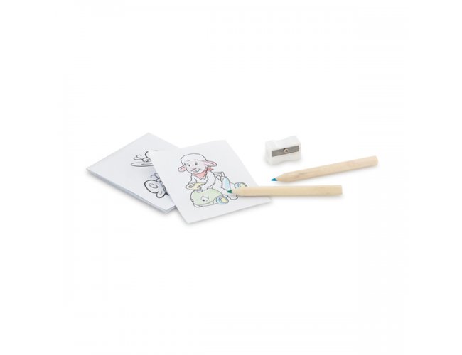 Mini Kit Pintura com Cartões e Lápis Coloridos